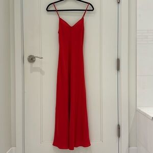 AllSaints red slip dress. Size 4. NWOT.